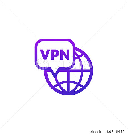 VPN vector logo on white 80746452