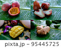 Collection of exotic fruits 95445725