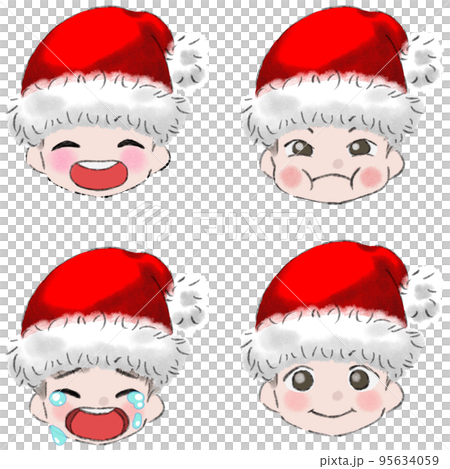 Santa Claus _ hat _ boy _ emotions 95634059