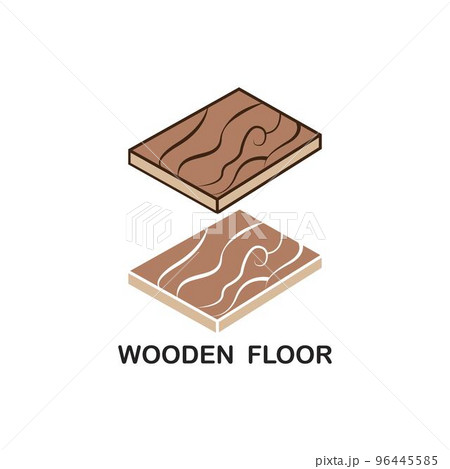 natural wood floor icon 96445585