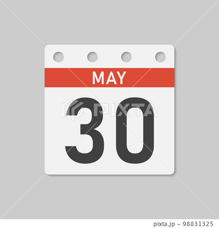 Icon page calendar day - 30 May 98831325