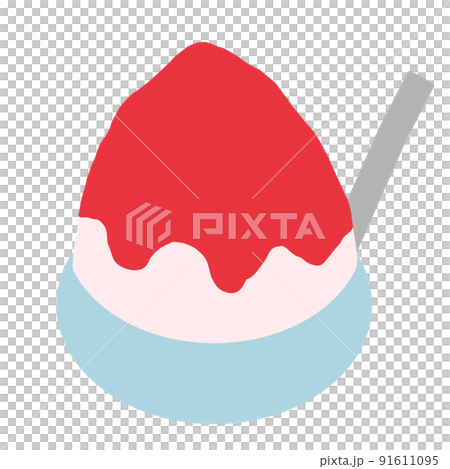 Illustration of shaved ice 91611095