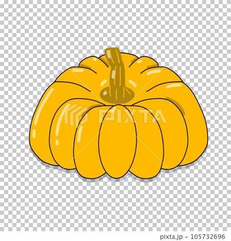 pumpkin icon in cartoon style 105732696