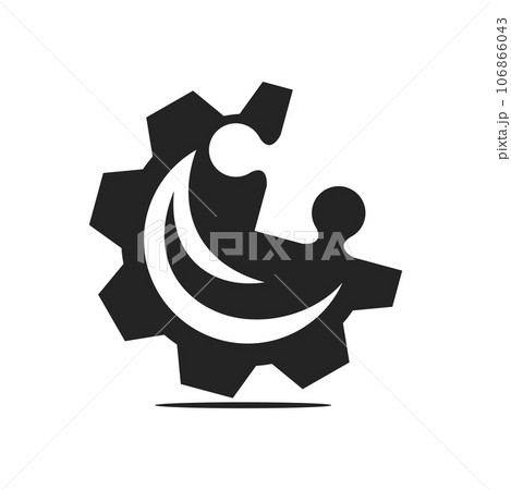 Gear logo template Isolated. Brand Identity. Icon Abstract Vector graphic 106866043