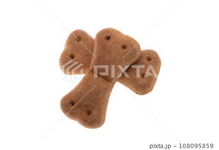 dog biscuits isolated 108095859