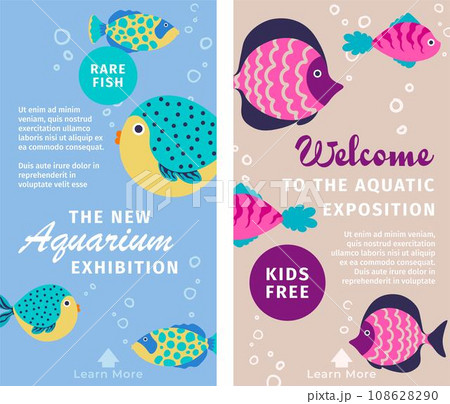 Welcome to water park, exhibition of rare fish 108628290