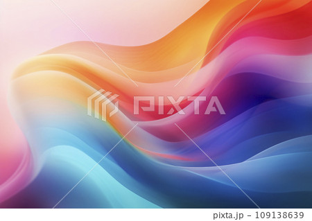 Abstraction in rainbow colors. Generative AI 109138639