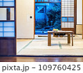 Interior of traditional tea house in Japan 109760425