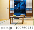 Interior of traditional tea house in Japan 109760434