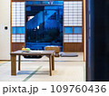 Interior of traditional tea house in Japan 109760436