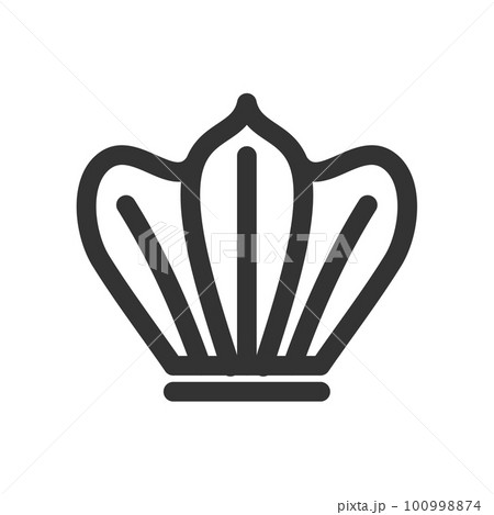 crown logo template Icon Illustration Brand Identity. Isolated and flat illustration. Vector graphic 100998874