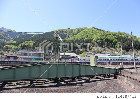 秩父鉄道 三峰口駅のSL転車台 114187413