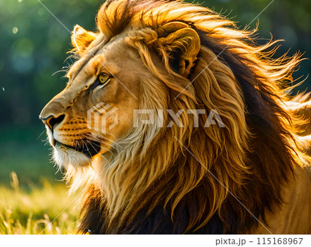 portrait of a lion 115168967