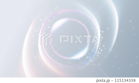 Abstract Light Background with Glowing Round Shape in the Center 115134339