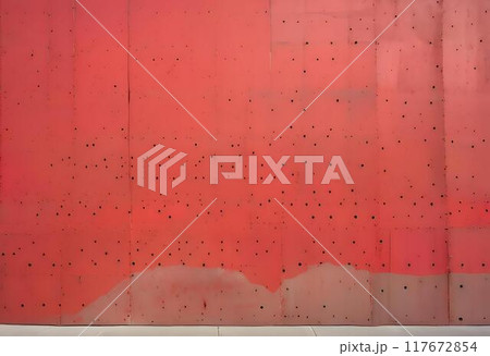 Bright red-painted iron wall background image.AI Generated 117672854