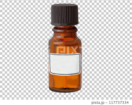 Light-shielding bottle (brown) with label 117737334