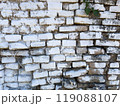 Old ruin, worn brick wall pattern 119088107