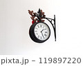 Old clock on white background. Horizontal 119897220