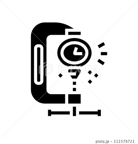 compression time management glyph icon vector illustration 111578721