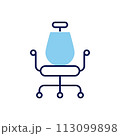 Office Chair related vector icon 113099898