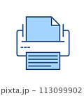 Printer related vector icon 113099902