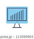 Monitor related vector icon 113099903