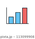 Bar Chart related vector icon 113099908