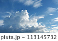 8月中旬の青空に広がる雲02 113145732