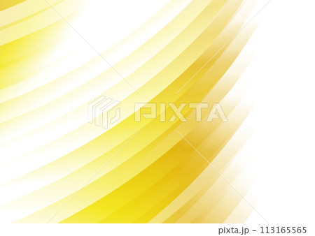 Yellow white glossy curved stripes abstract concept background 113165565