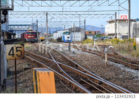 鉄道線路の分岐ポイント 113432913