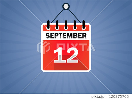 September 12, Calendar hanging sign 120275706