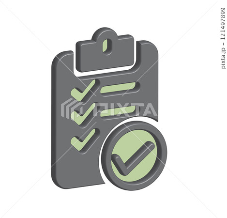 Checklist icon design template 121497899