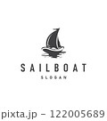 Sailboat Logo Design, Fishing Boat Illustration, Fishing Boat Company Brand Vector Icon, Boat Shop Design, Fish Shop, Transportation 122005689