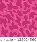 Abstract modern leopard seamless pattern. Animals trendy background. Pink decorative vector stock illustration for print, card, postcard, fabric, textile. Modern ornament of stylized skin 122024560