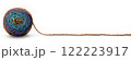 カラフルな毛糸玉から伸びた毛糸のテクスチャー 122223917