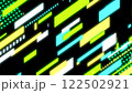 ストライプとドット模様のポップな背景 122502921