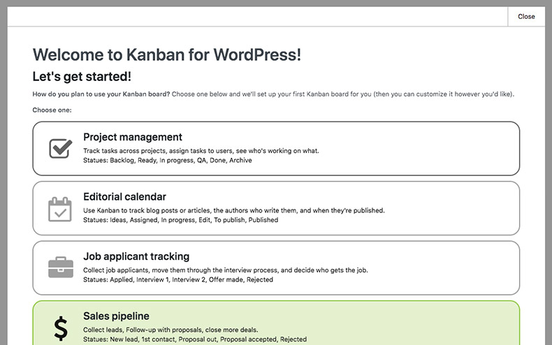 Welcome to Kanban