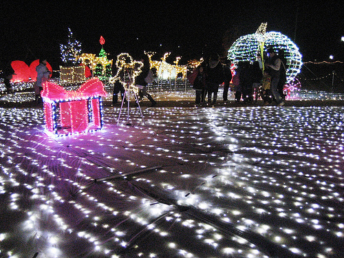 備北丘陵公園 イルミネーション 2010！庄原の夜に輝く50万球の光