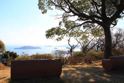 広島県呉市 音戸の瀬戸公園 ベンチ