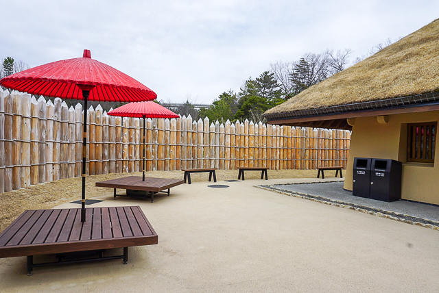 ジブリパーク「もののけの里」タタラ場　五平餅炭火焼体験4