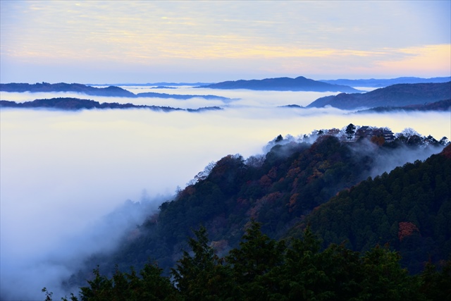 備中松山城　雲海