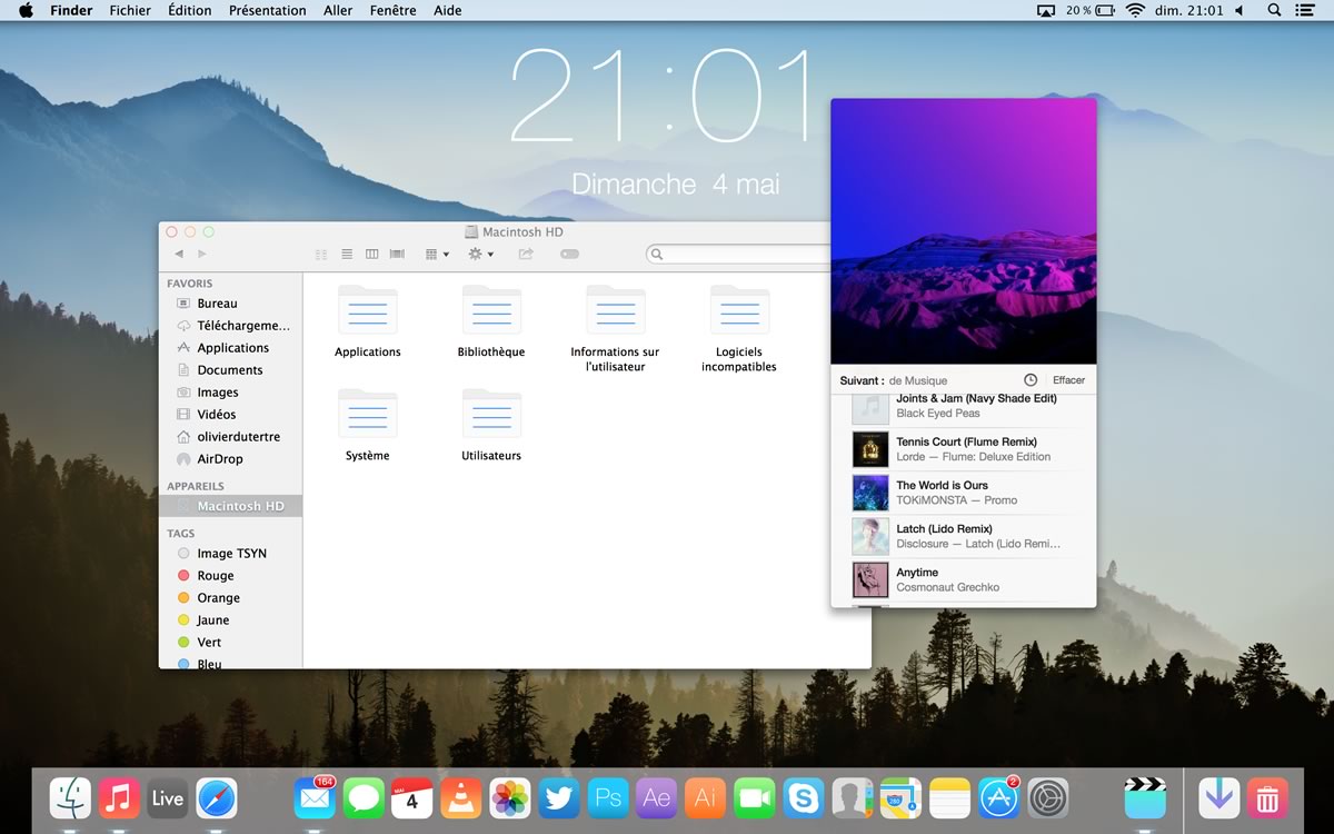 【訂正】｢iOS 7｣のようなフラットデザインを採用した｢OS X｣用テーマ