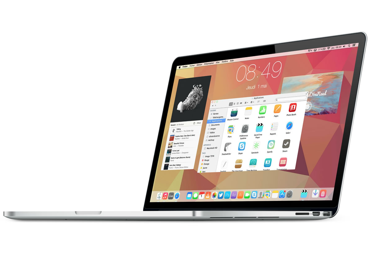 【訂正】｢iOS 7｣のようなフラットデザインを採用した｢OS X｣用テーマ