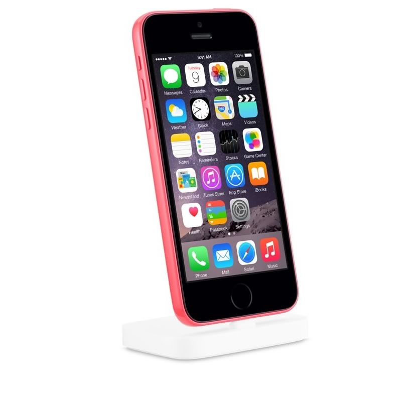 ｢iPhone Lightning Dock｣の製品ページに｢Touch ID｣を搭載した｢iPhone 5c｣の画像が…