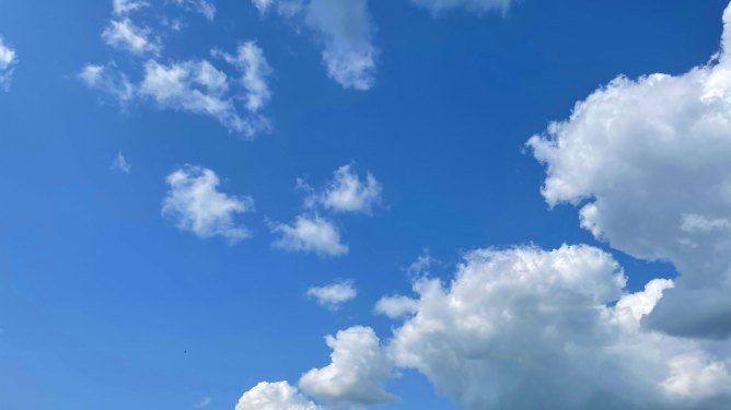 blue sky with white clouds