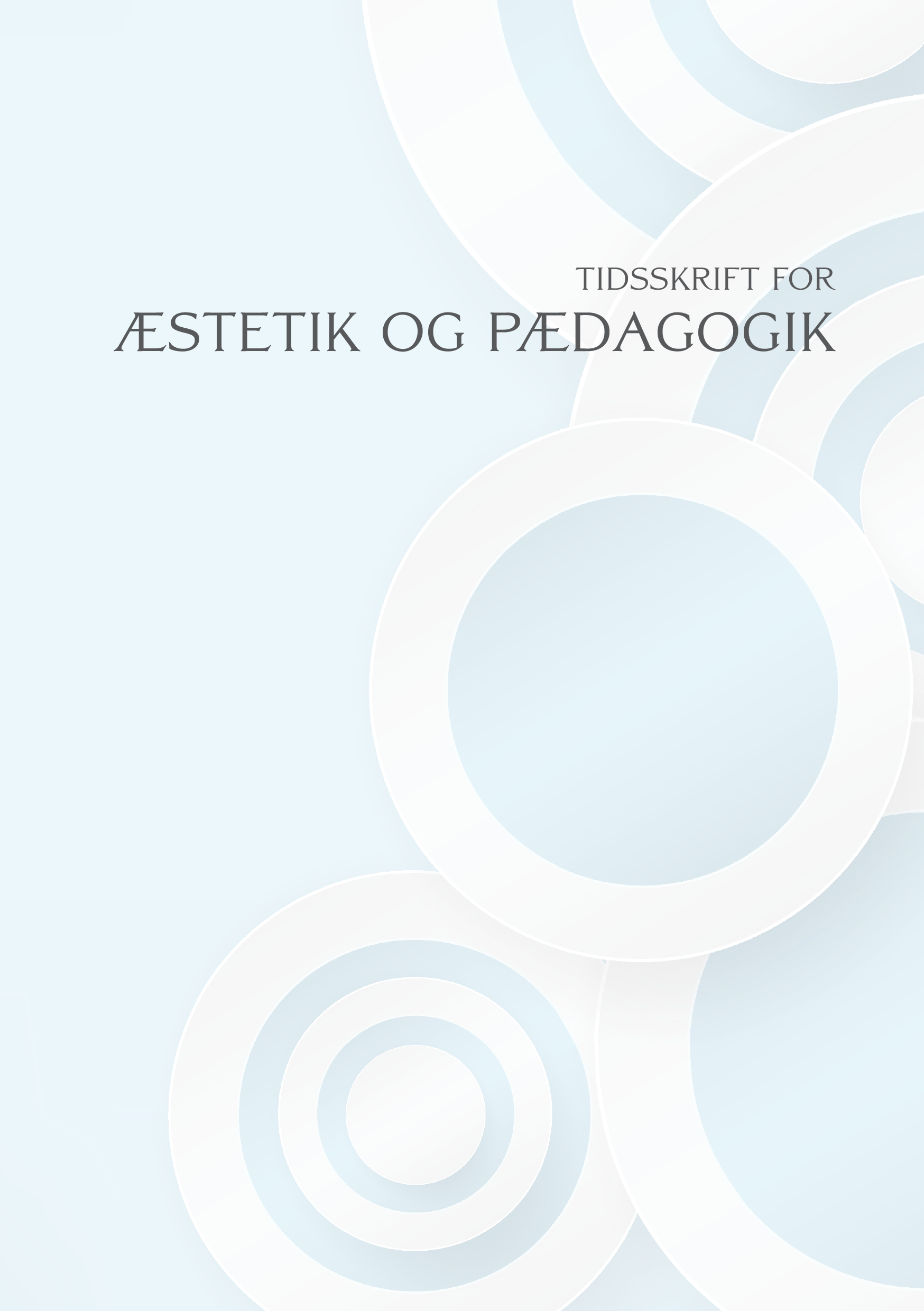 Tidsskrift for æstetik og pædagogik