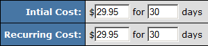 Inital vs. Rebill Amounts