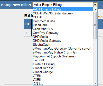 Setting Up a New Biller