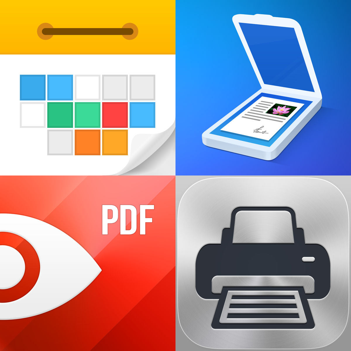 [アプリ]究極のiOS仕事効率化パック（PDF Expert 5、Scanner Pro、Calendars 5、Printer Pro）がiPhoneに反映されてない？！