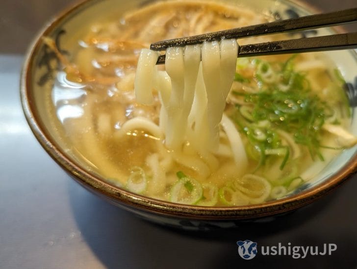 柔らかい一方で適度なコシがある麺